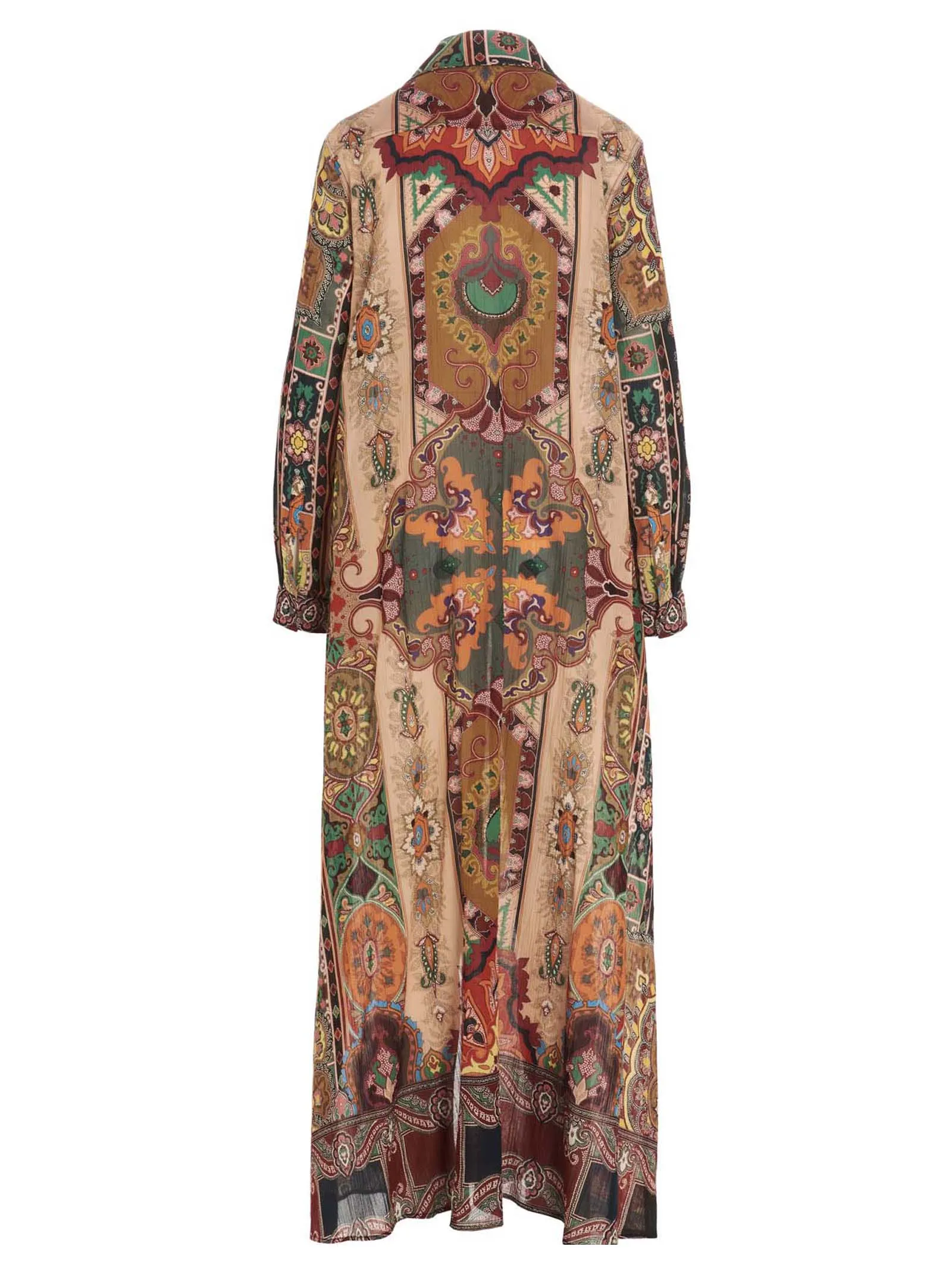 Etro Pattern Printed Maxi Shirt Dress