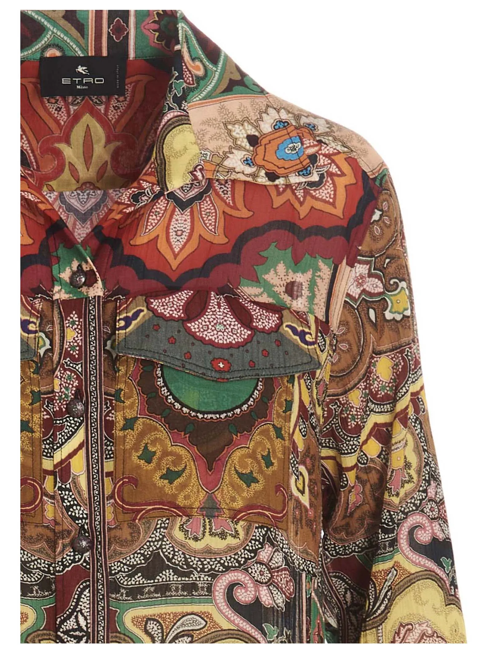 Etro Pattern Printed Maxi Shirt Dress