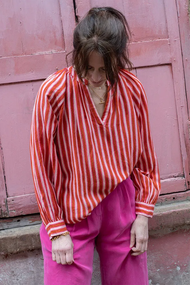 Garance Vero Rose Striped Blouse