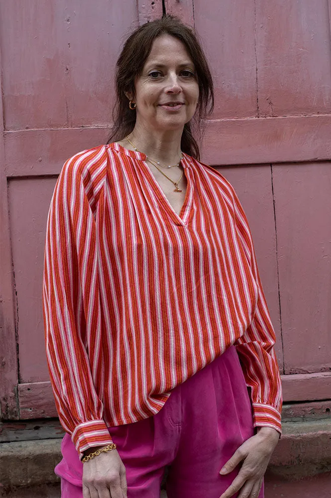 Garance Vero Rose Striped Blouse
