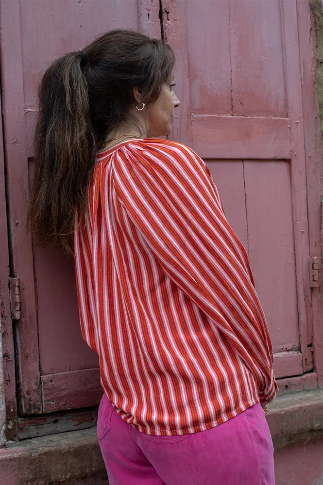 Garance Vero Rose Striped Blouse