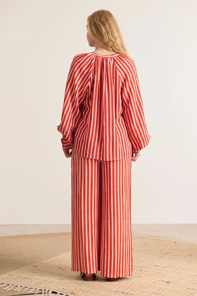 Garance Vero Rose Striped Blouse