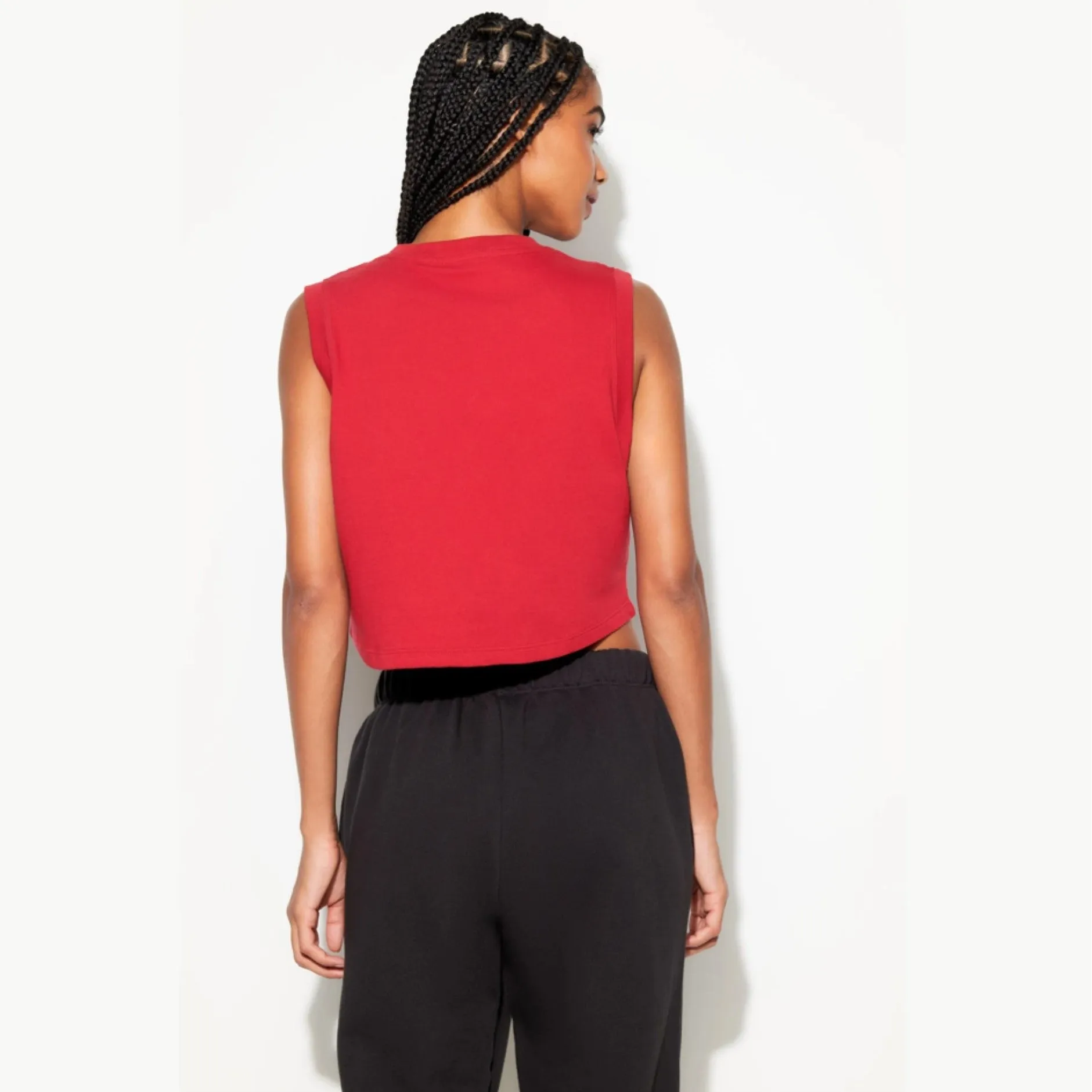Good Karma Crawford Crop Tank - Red Heart