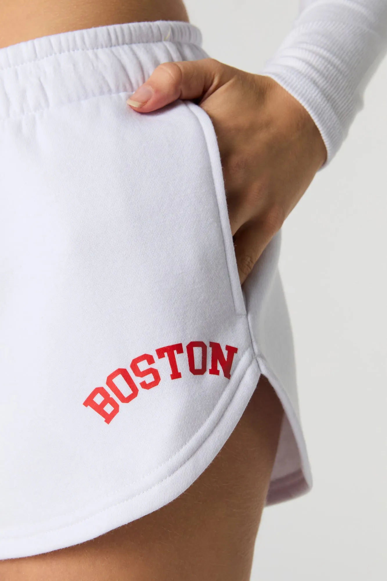 Graphic Fleece Dolphin Short
