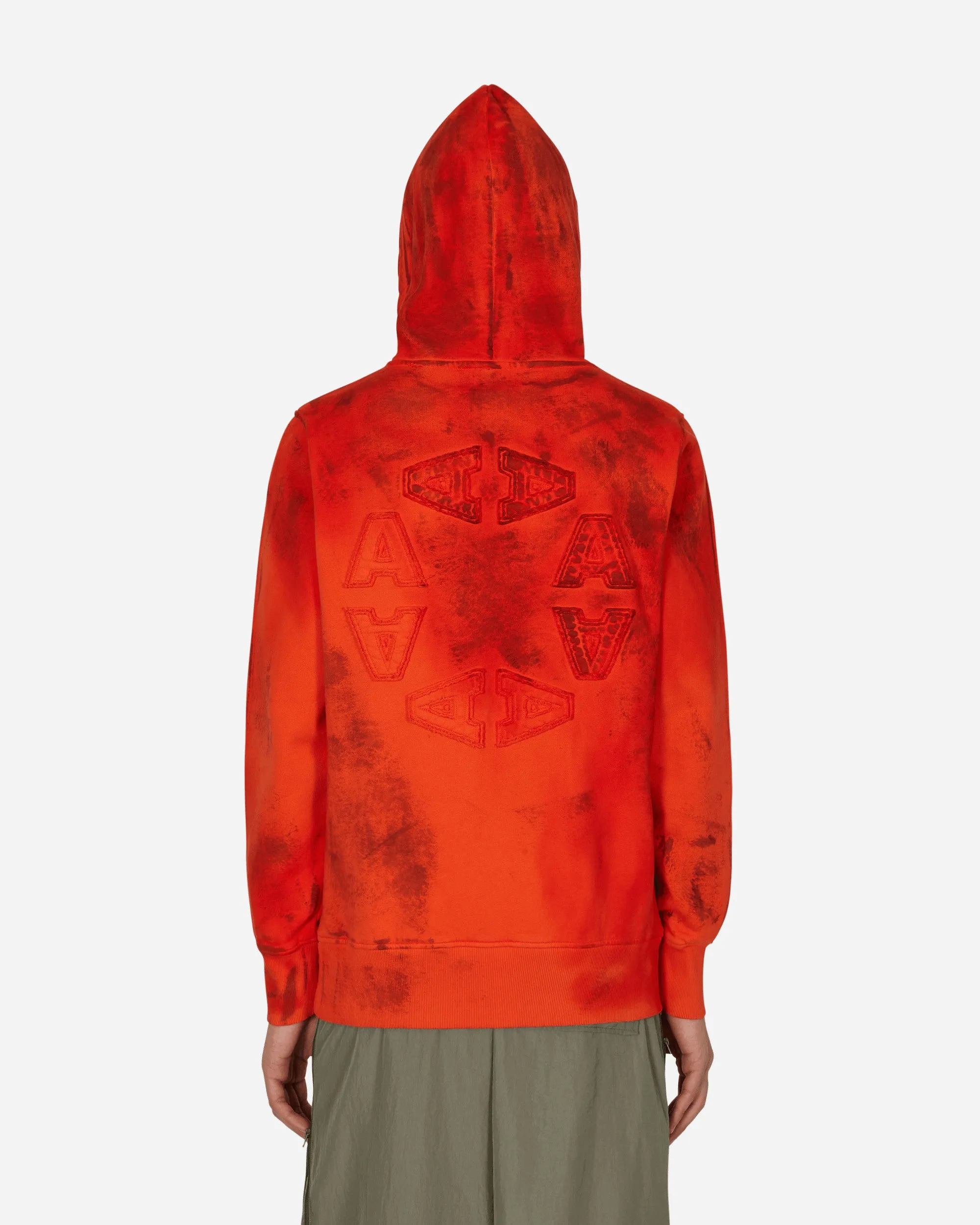 Graphic Hooded Sweatshirt Red