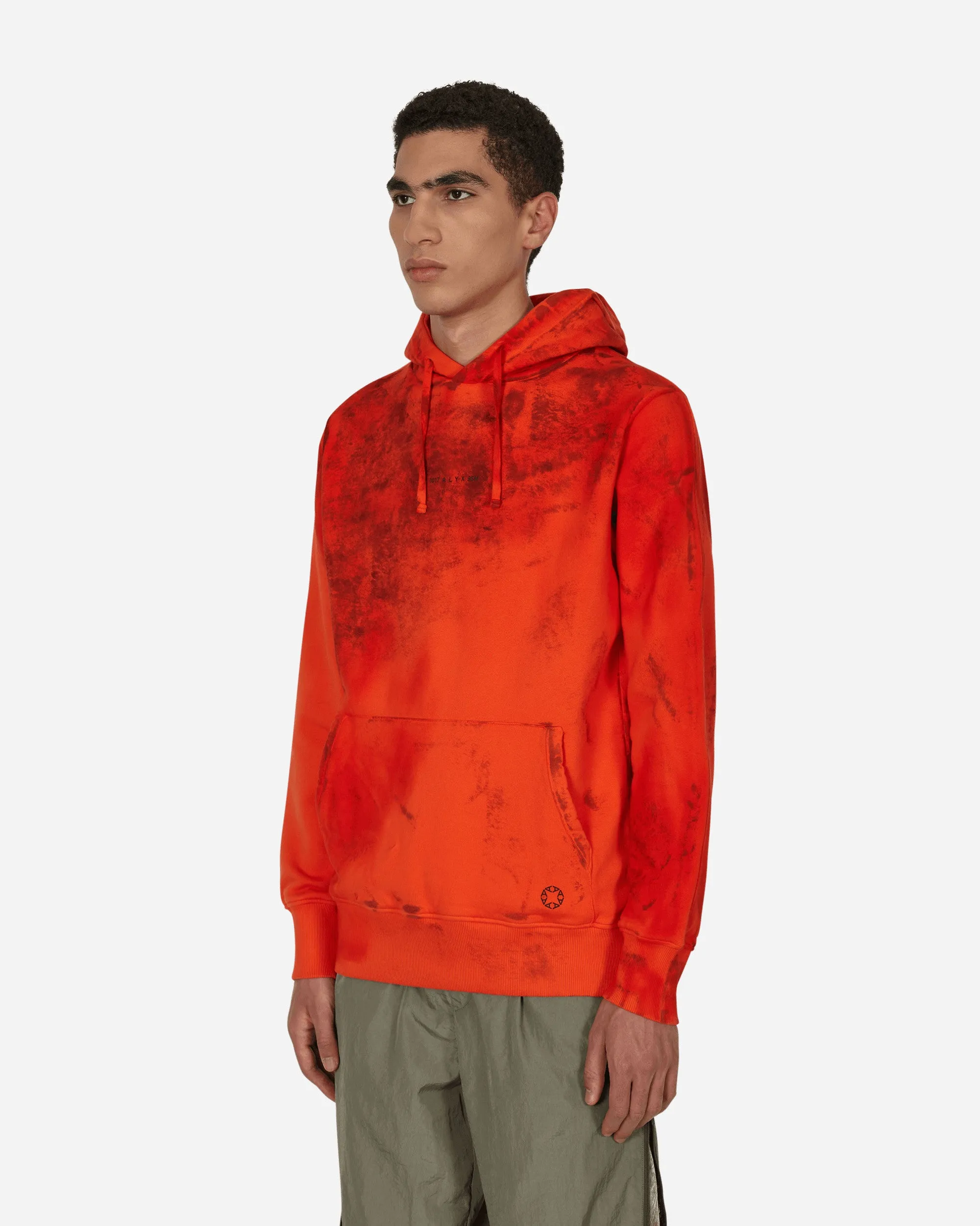 Graphic Hooded Sweatshirt Red