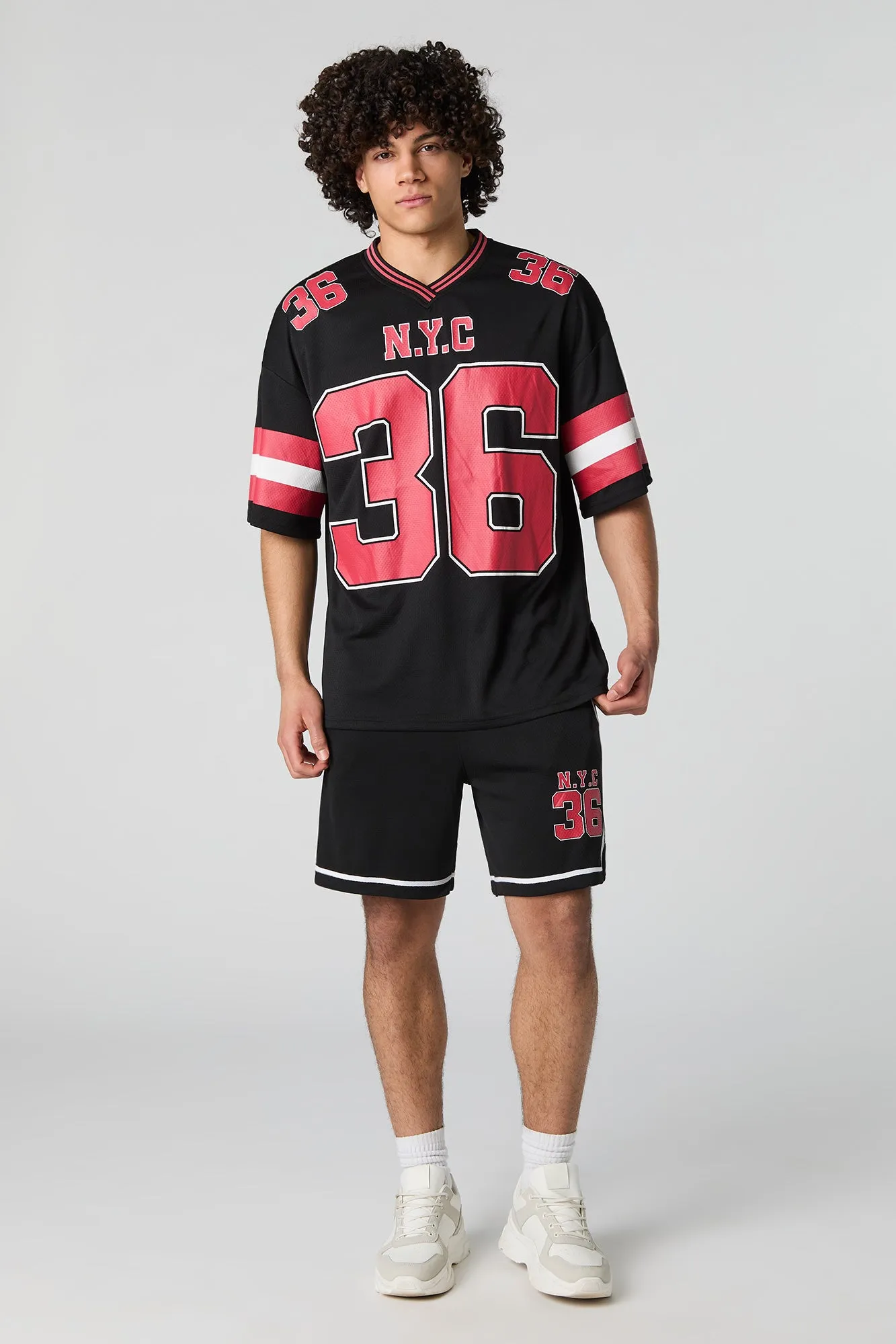 Graphic Mesh Athletic Jersey
