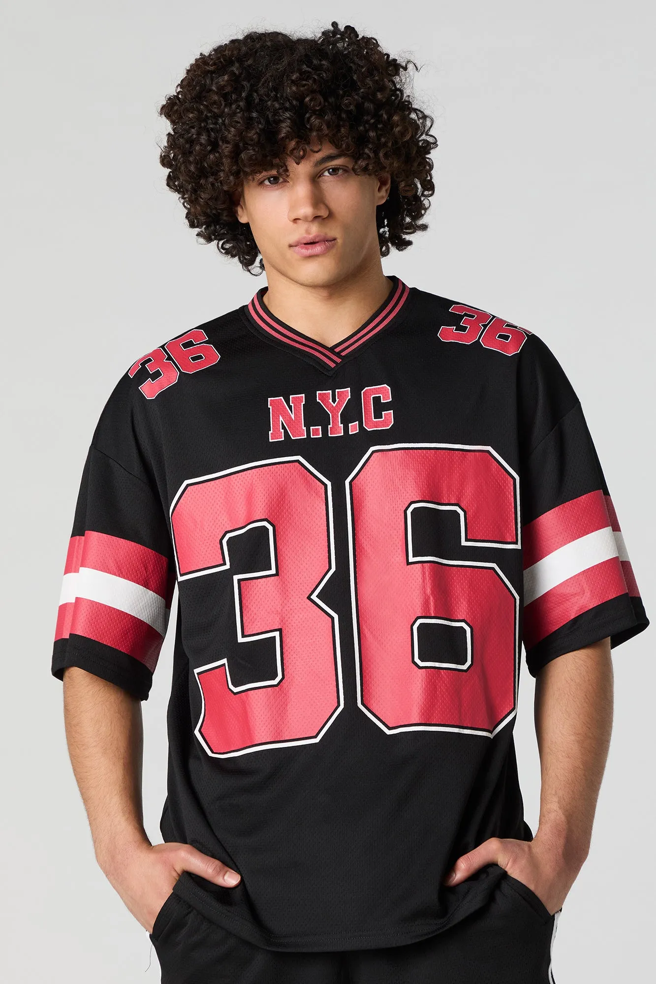 Graphic Mesh Athletic Jersey