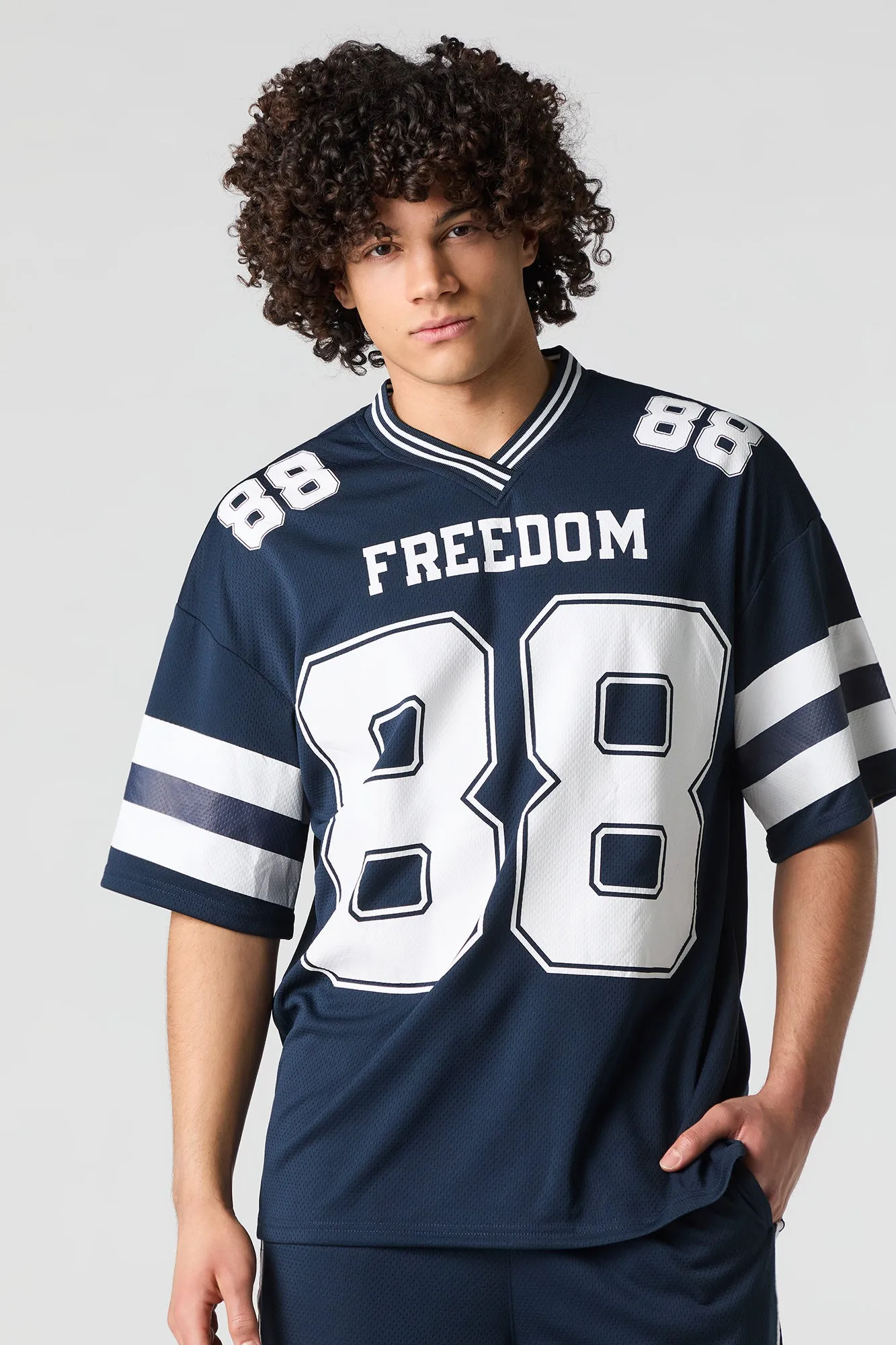 Graphic Mesh Athletic Jersey