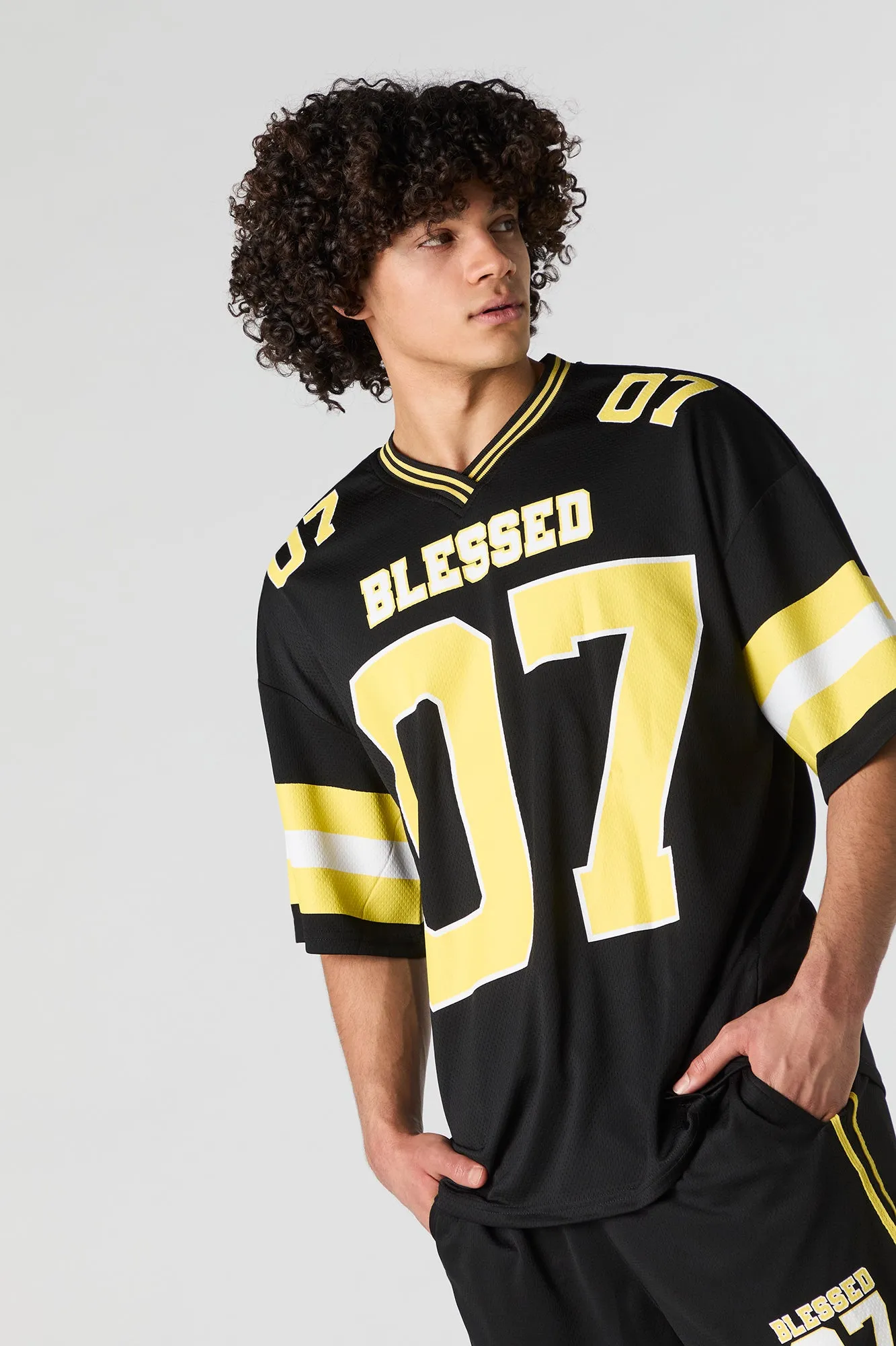 Graphic Mesh Athletic Jersey