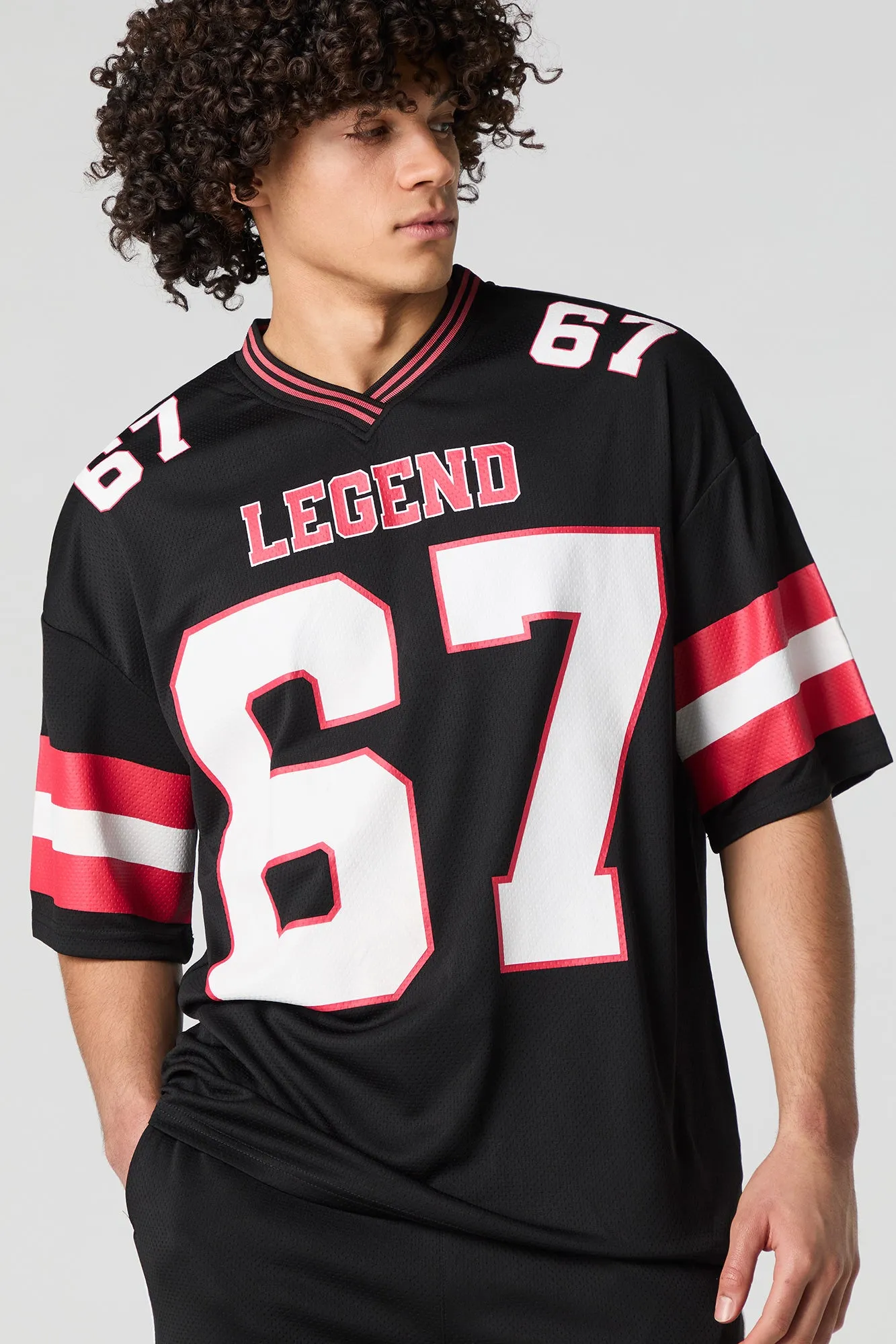 Graphic Mesh Athletic Jersey