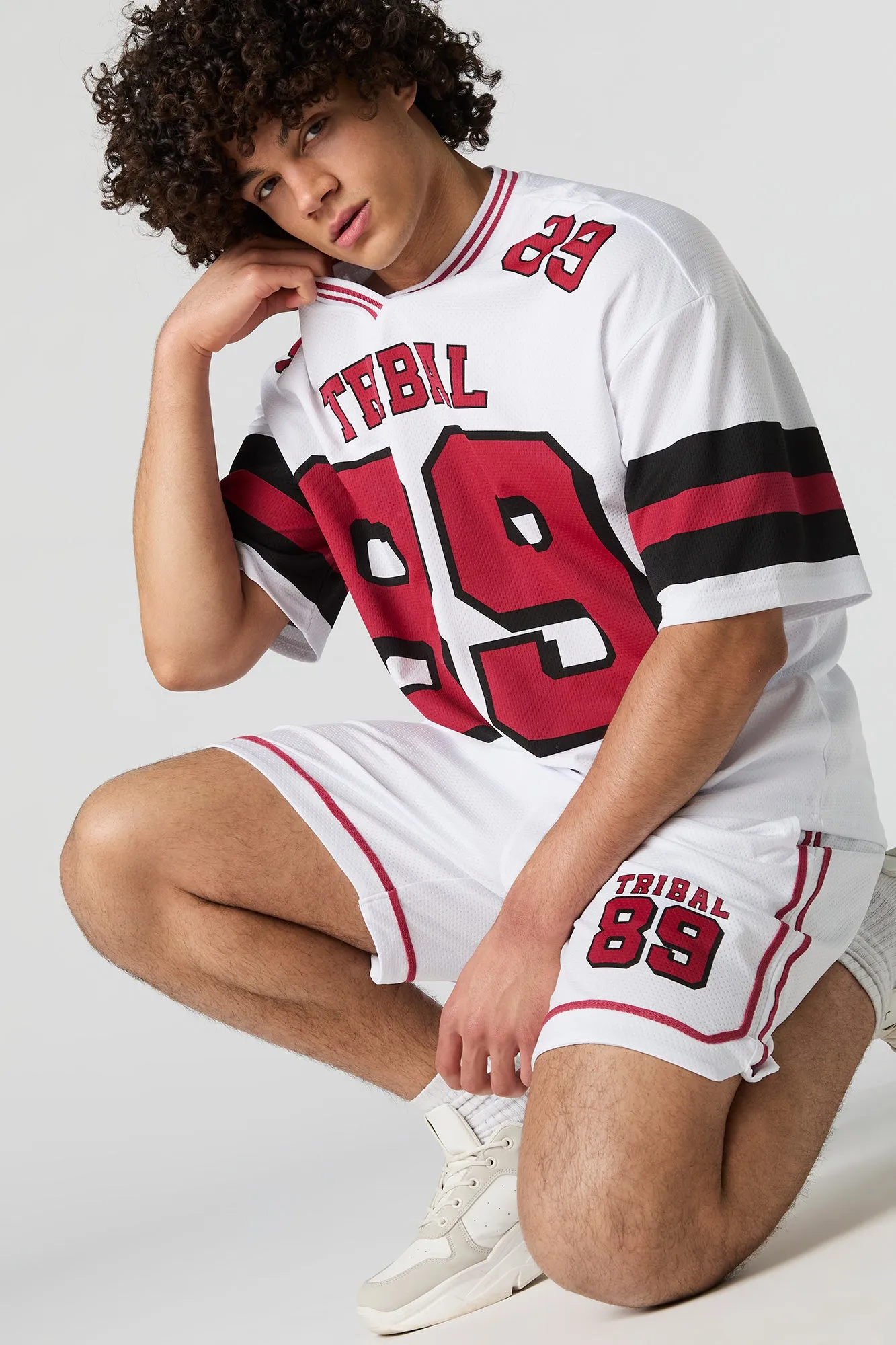 Graphic Mesh Athletic Jersey