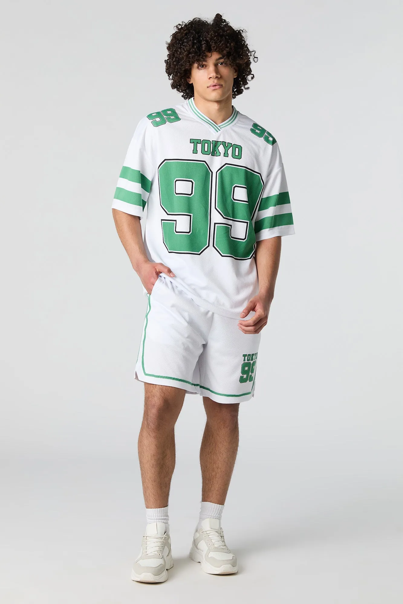 Graphic Mesh Athletic Jersey