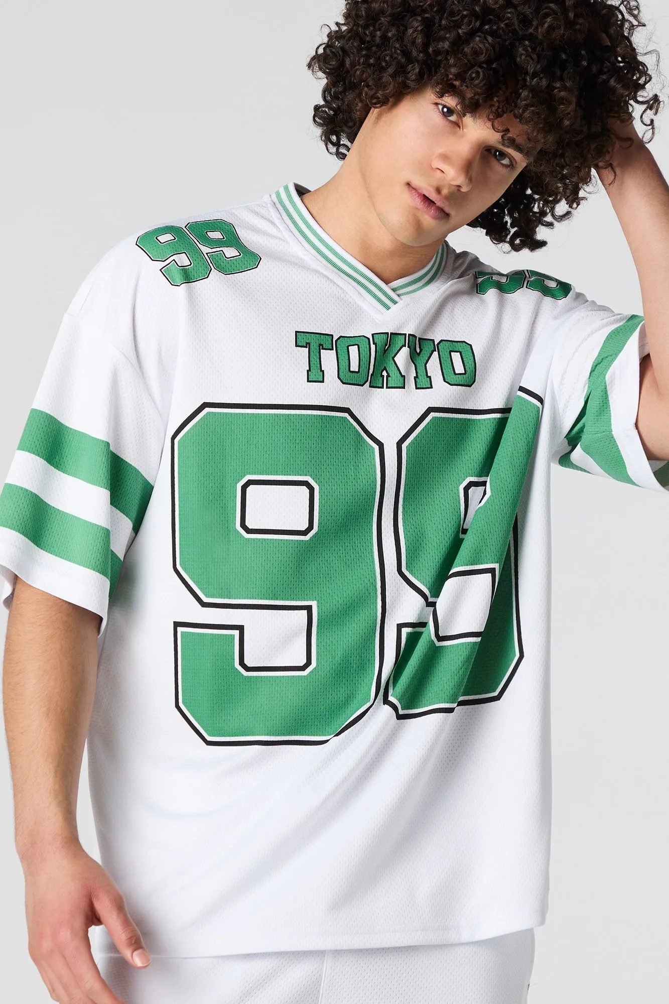 Graphic Mesh Athletic Jersey