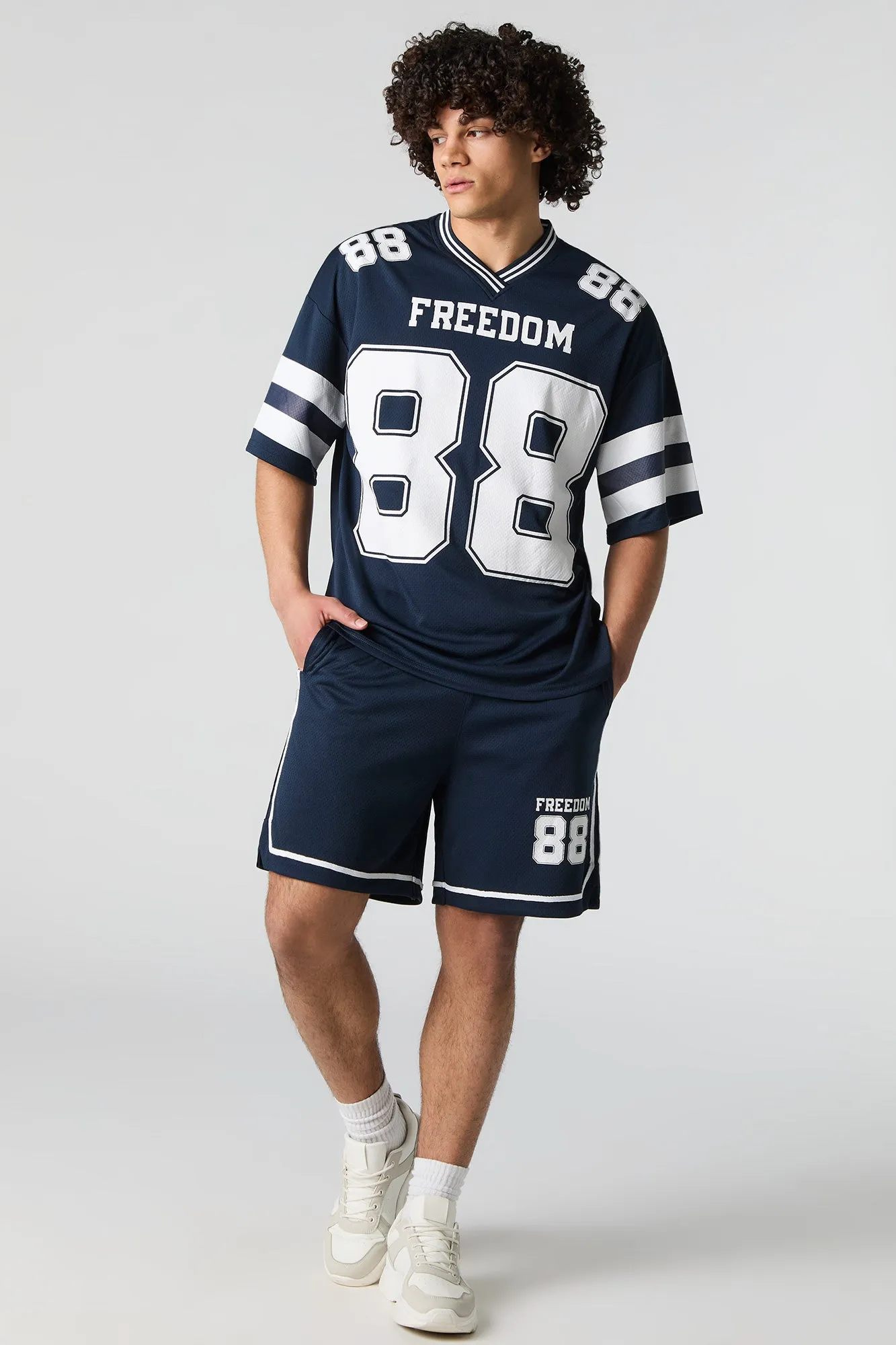 Graphic Mesh Athletic Jersey