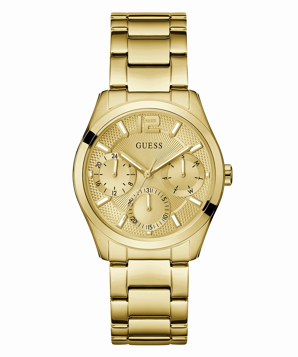 GUESS Ladies Gold Tone Multi-function Watch