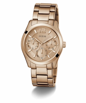 GUESS Ladies Rose Gold Tone Multi-function Watch