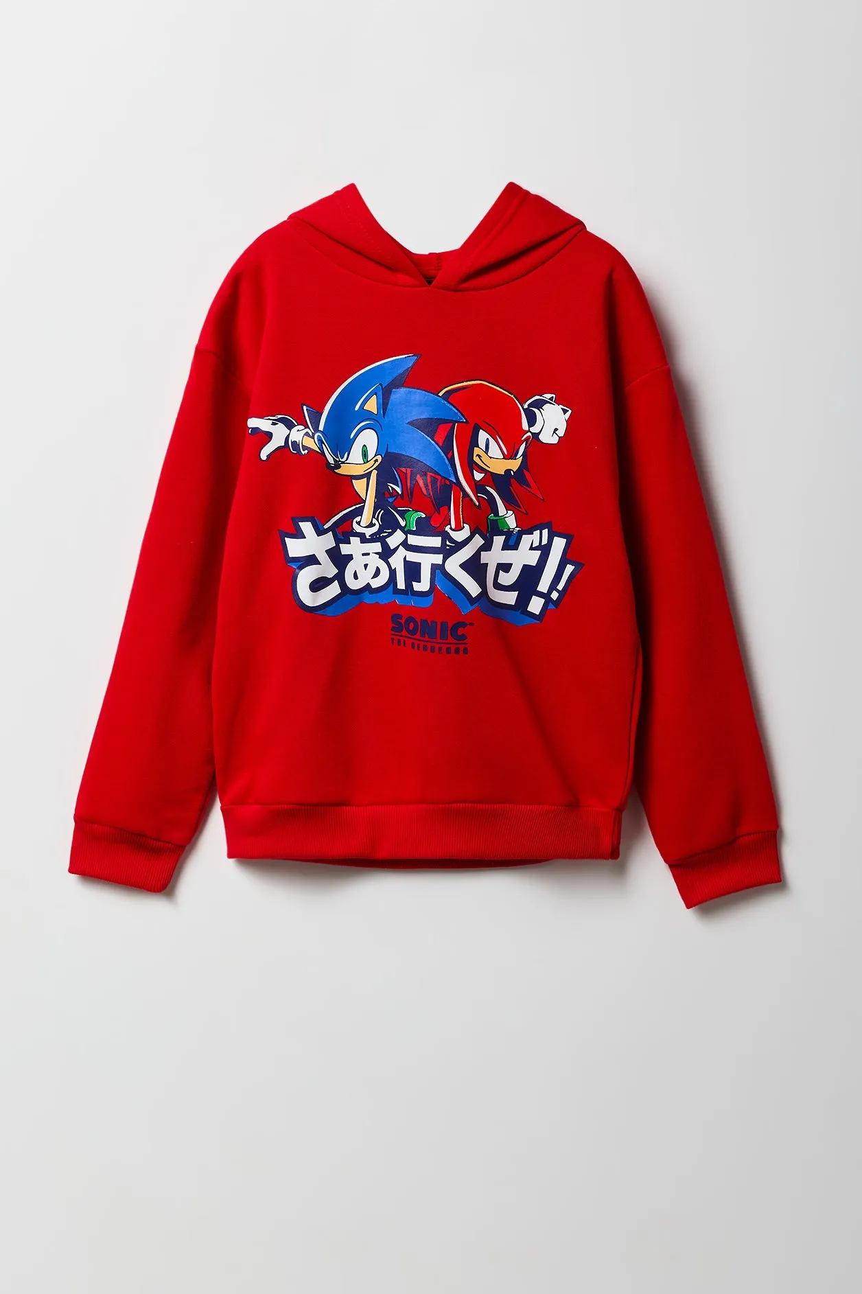 Haut à capuchon en molleton à imprimé Sonic pour enfants