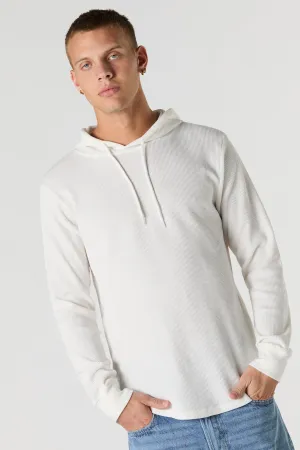 Haut à capuchon en tricot thermal
