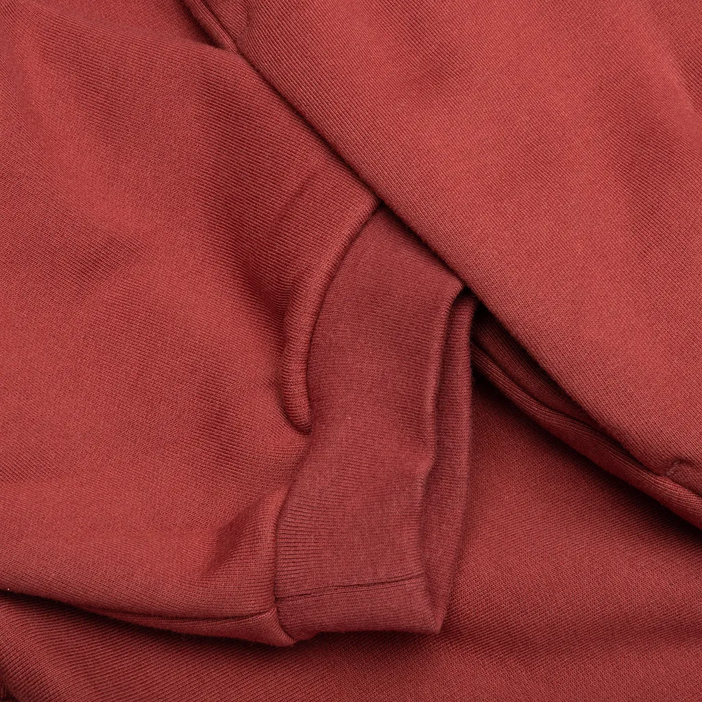 Heavy Fleece Fullzip Hoodie - Crimson