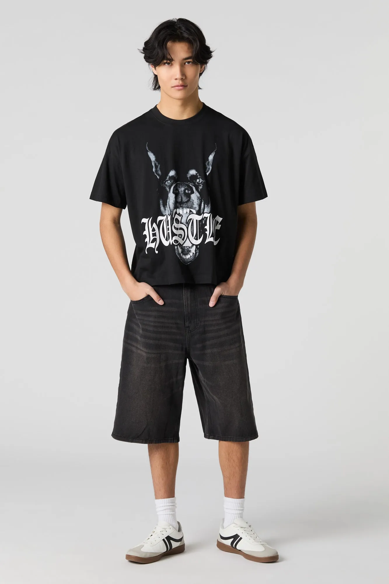 Hustle Graphic Boxy T-Shirt