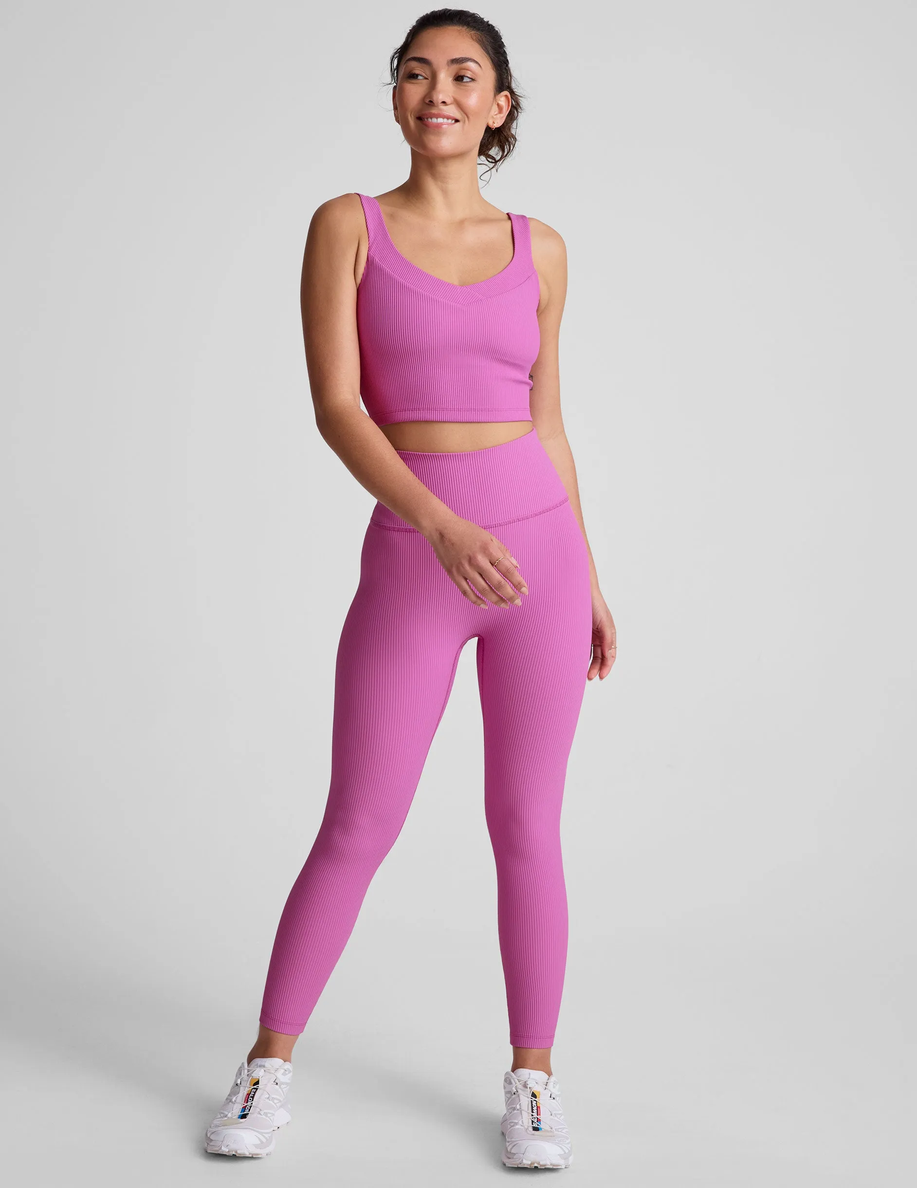Impulse Ribbed Cropped Tank