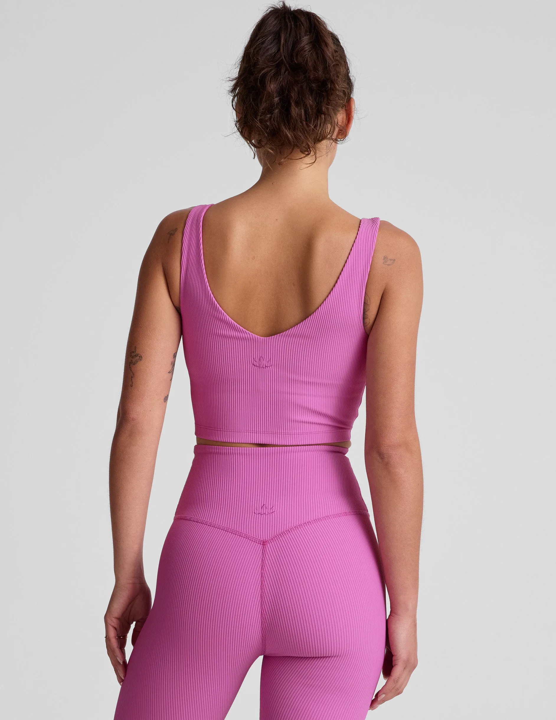 Impulse Ribbed Cropped Tank