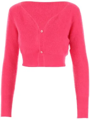Jacquemus V-Neck Buttoned Cropped Cardigan