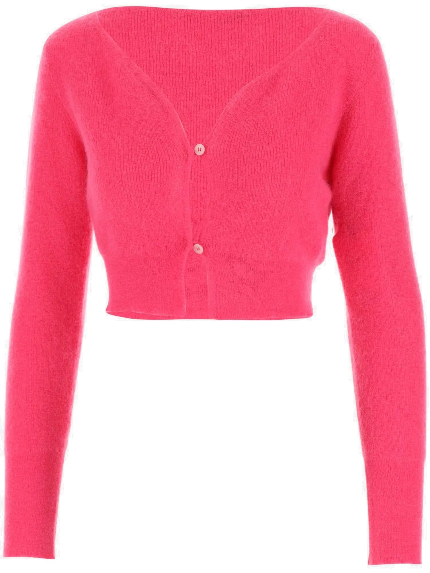 Jacquemus V-Neck Buttoned Cropped Cardigan