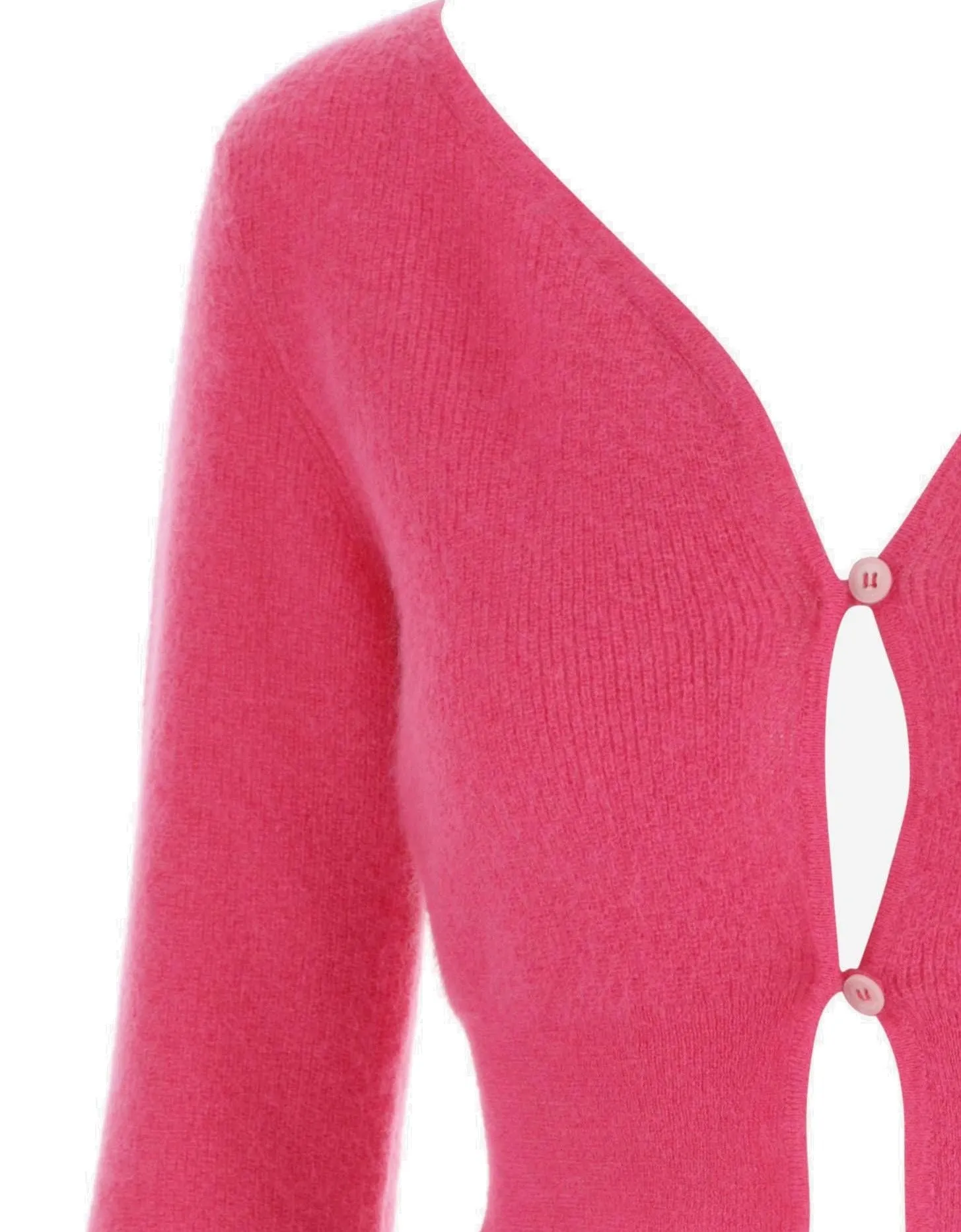 Jacquemus V-Neck Buttoned Cropped Cardigan