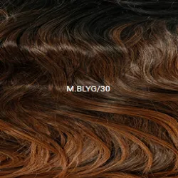 Janet Collection Remy Illusion X-Long Human Hair Blend HD Lace Front Wig- Hibo