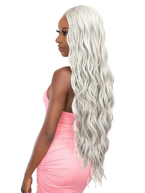 Janet Collection Remy Illusion X-Long Human Hair Blend HD Lace Front Wig- Hibo