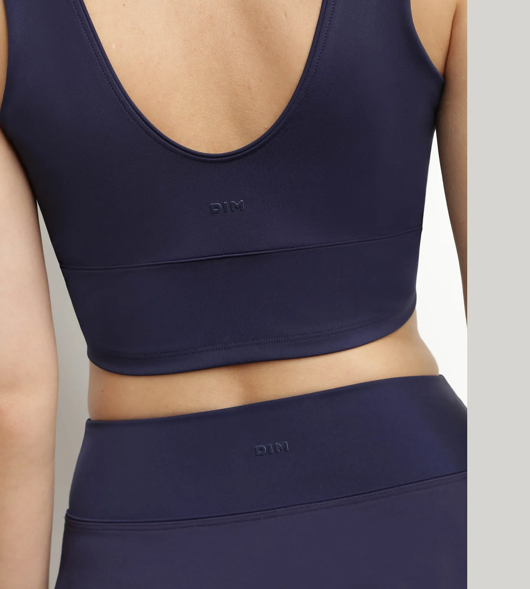 Jupe short de sport femme en microfibre Bleu Nuit Dim Move