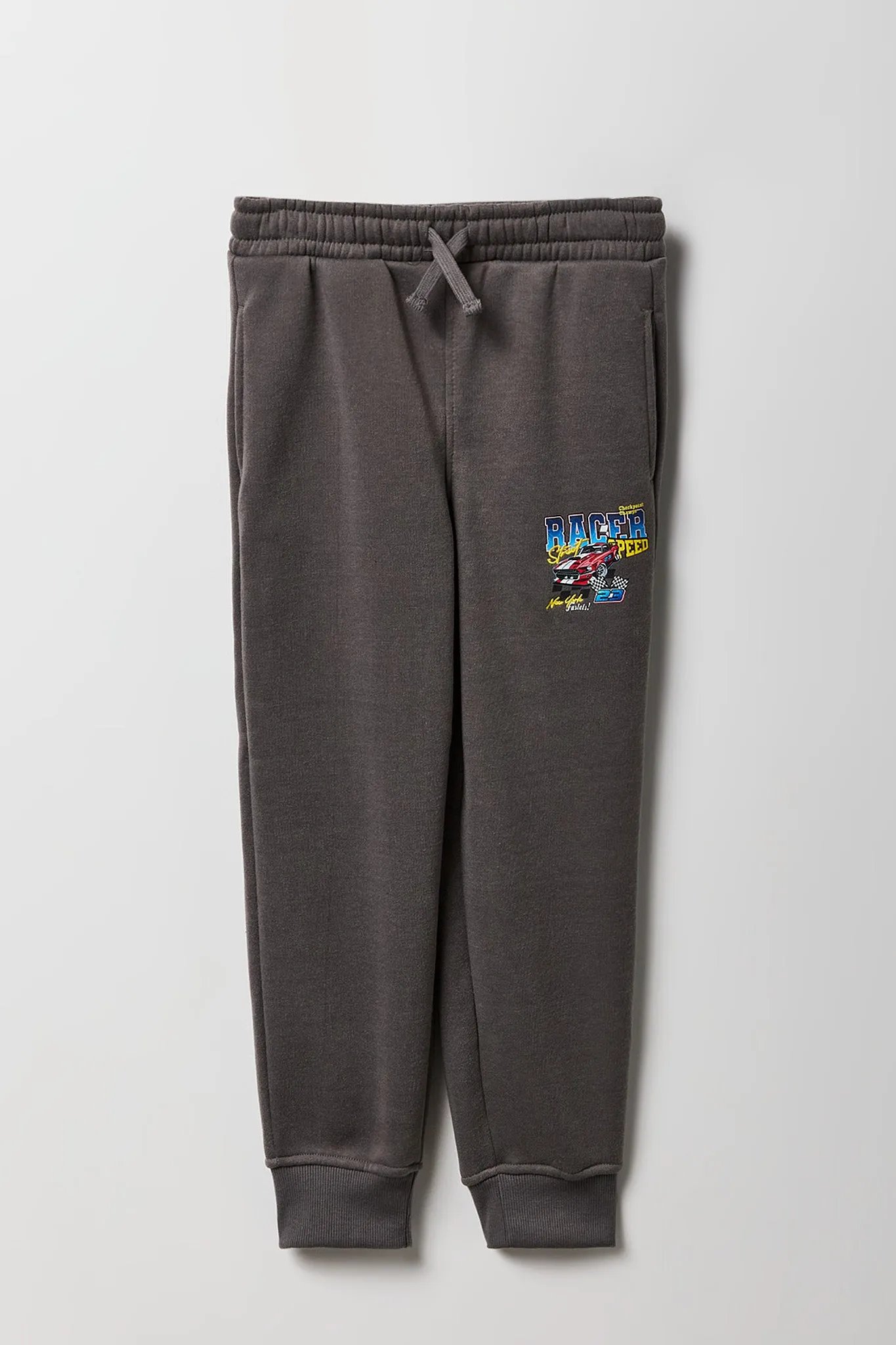 Kids Embroidered Graphic Fleece Jogger