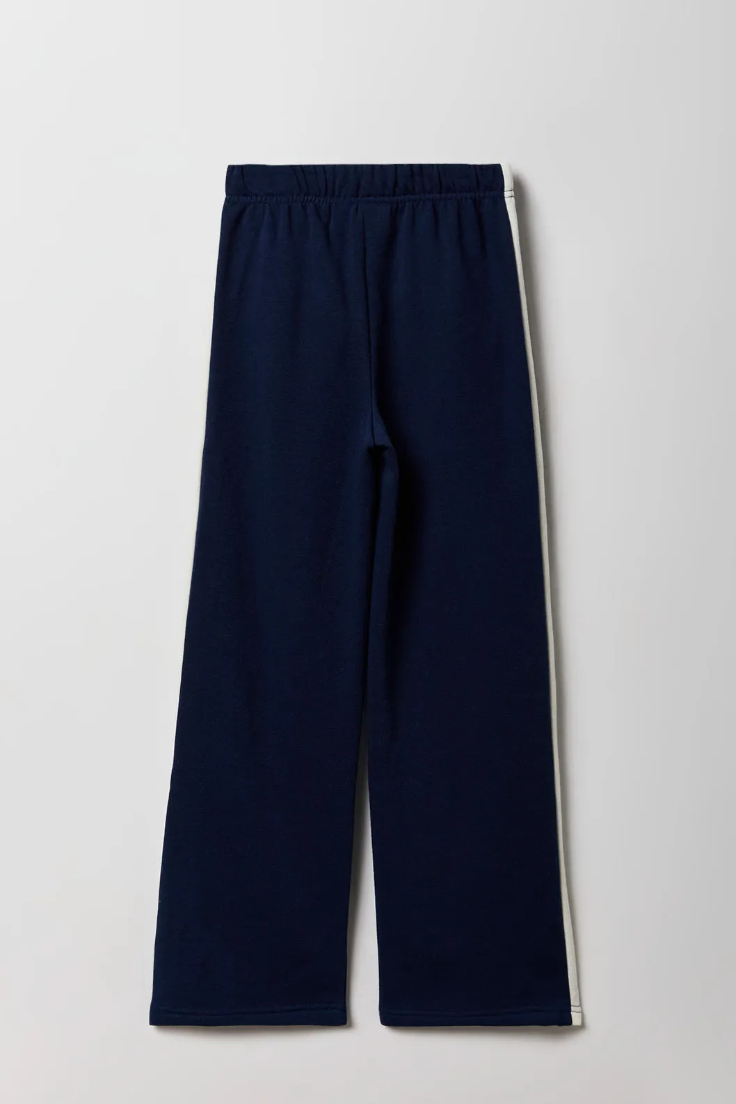 Kids Stitch Sitting Graphic Wide Leg Striped Sweatpant