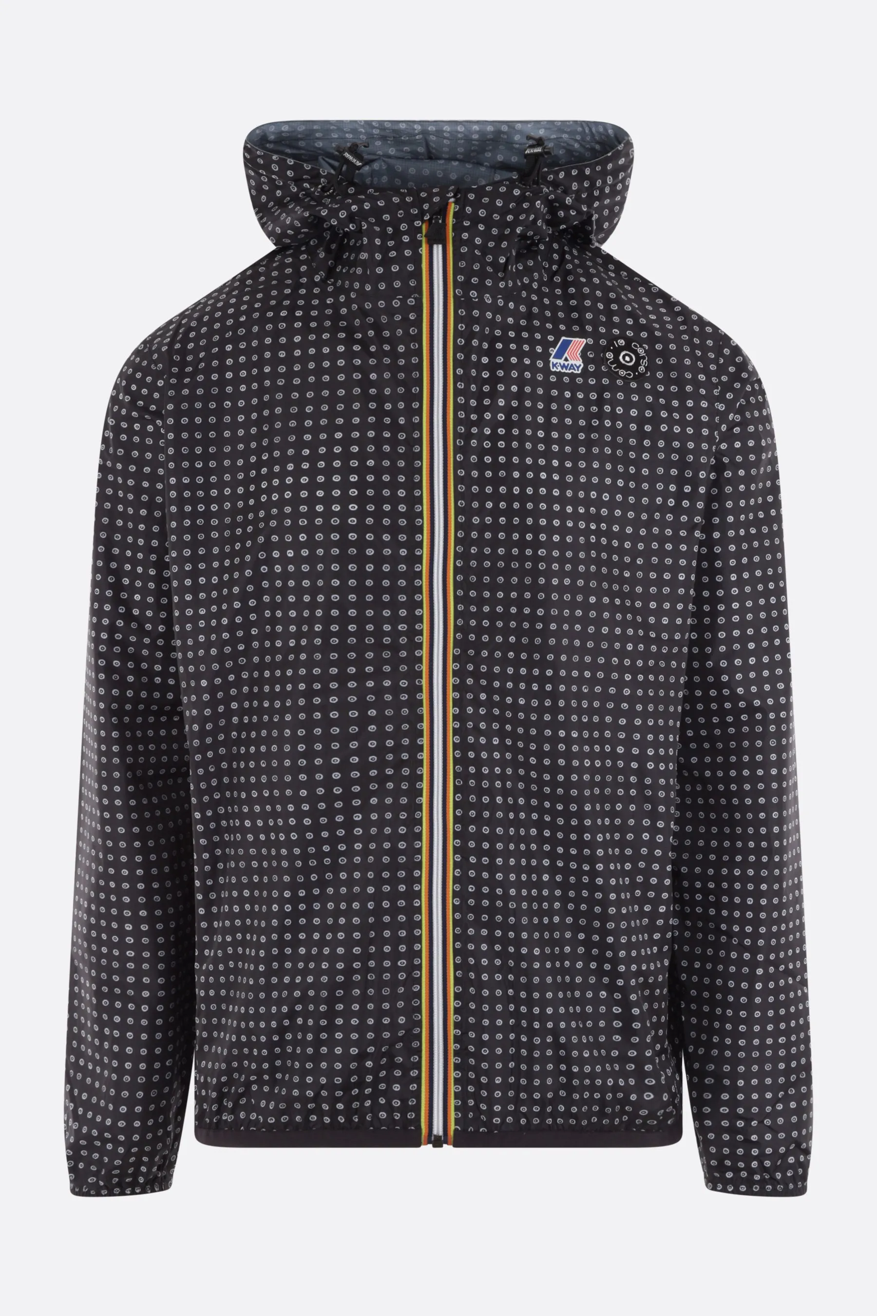 Le Vrai 3.0 Claude logo printed nylon waterproof jacket