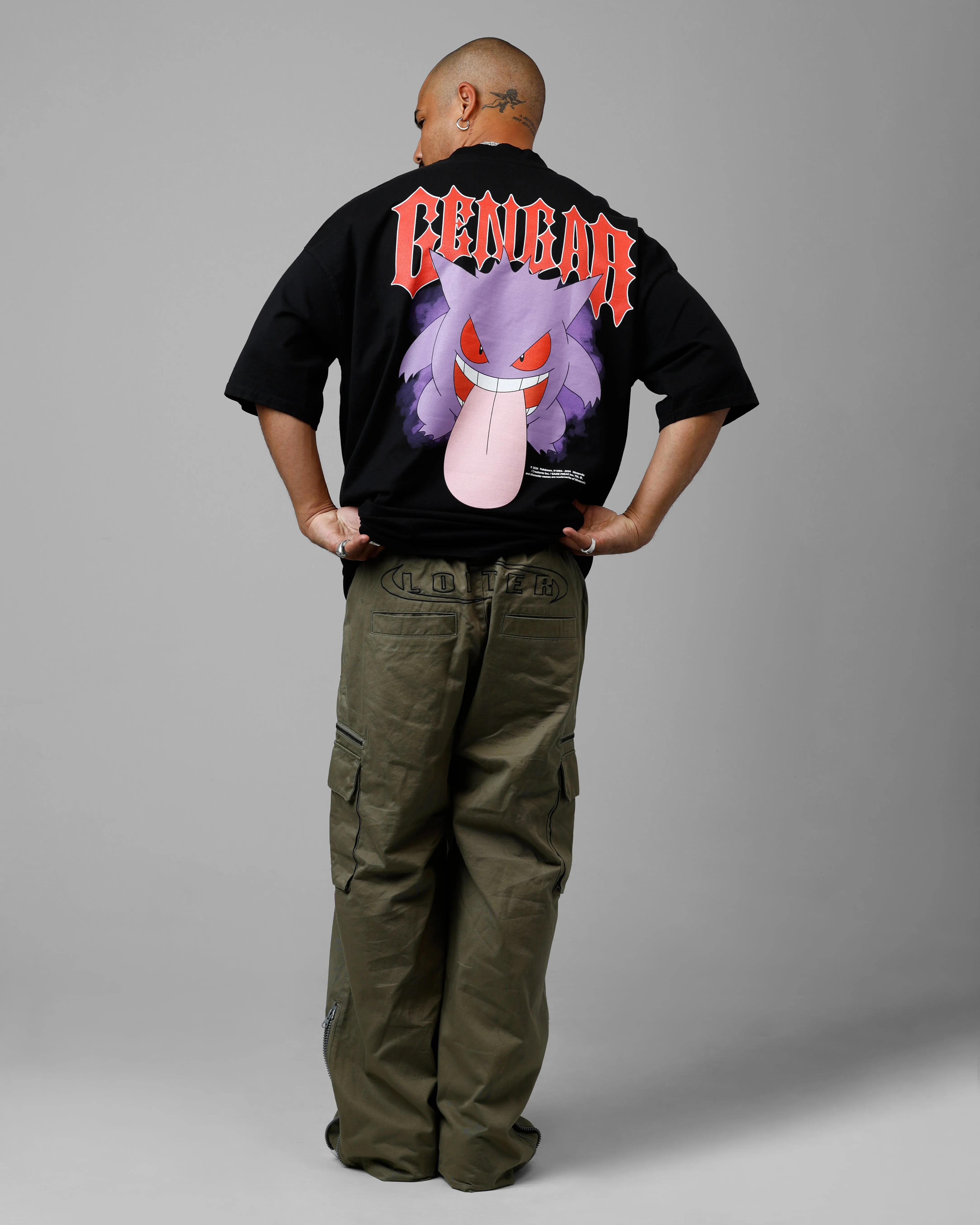 Loiter Pokémon By Loiter Gengar Premium T-Shirt Black