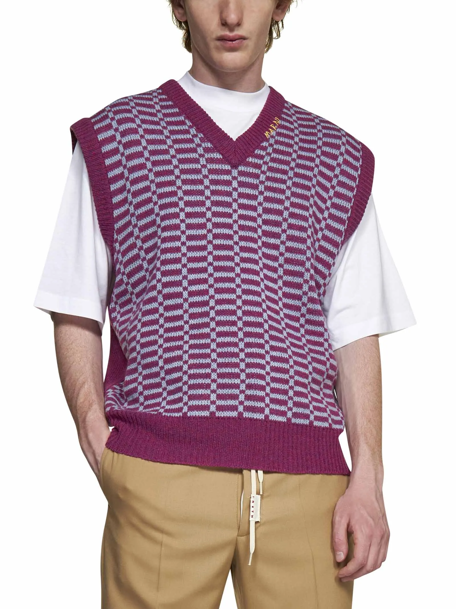 Marni V-Neck Sleeveless Vest