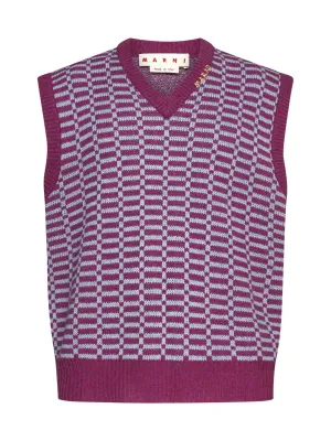 Marni V-Neck Sleeveless Vest