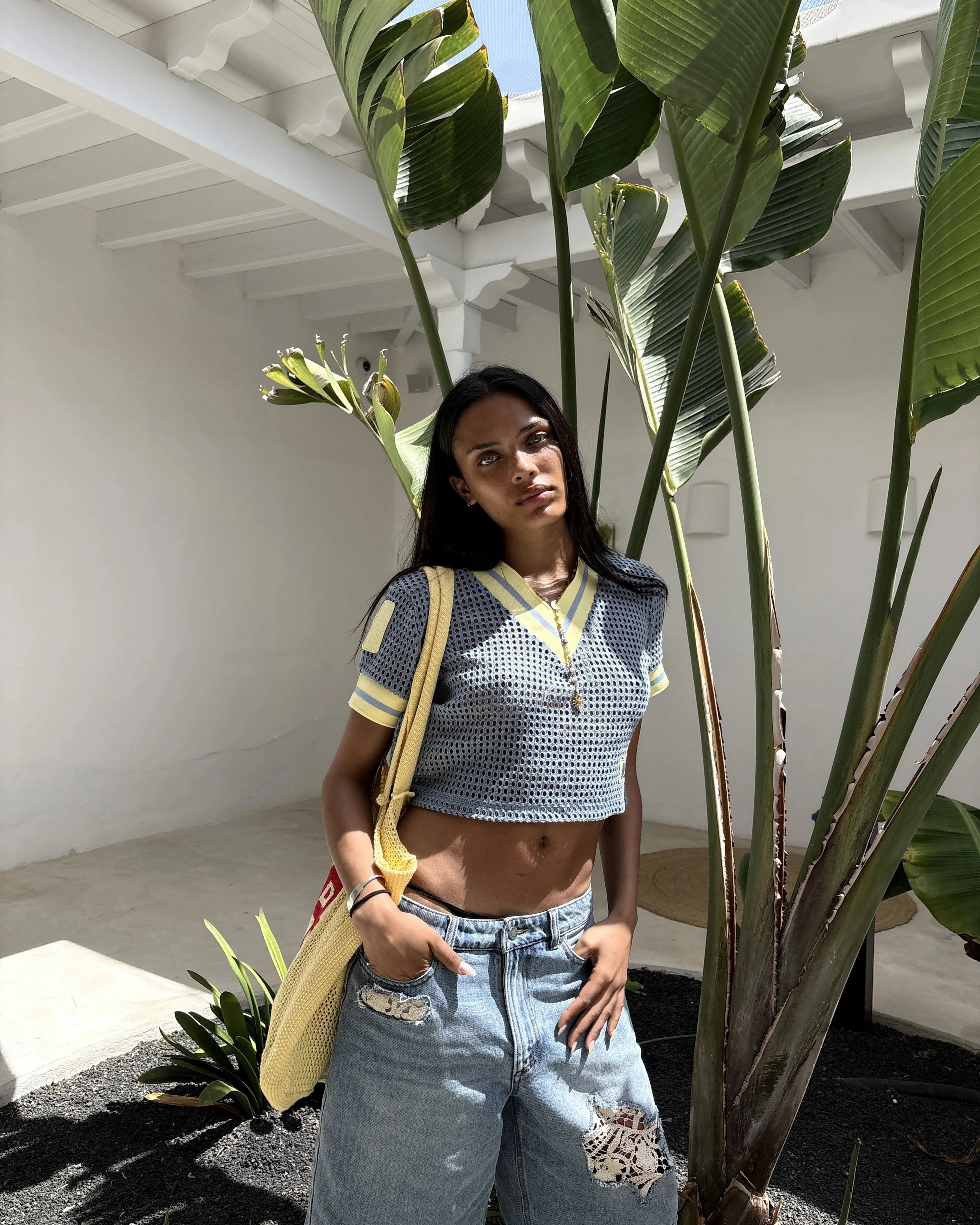 Mesh Tee Blue