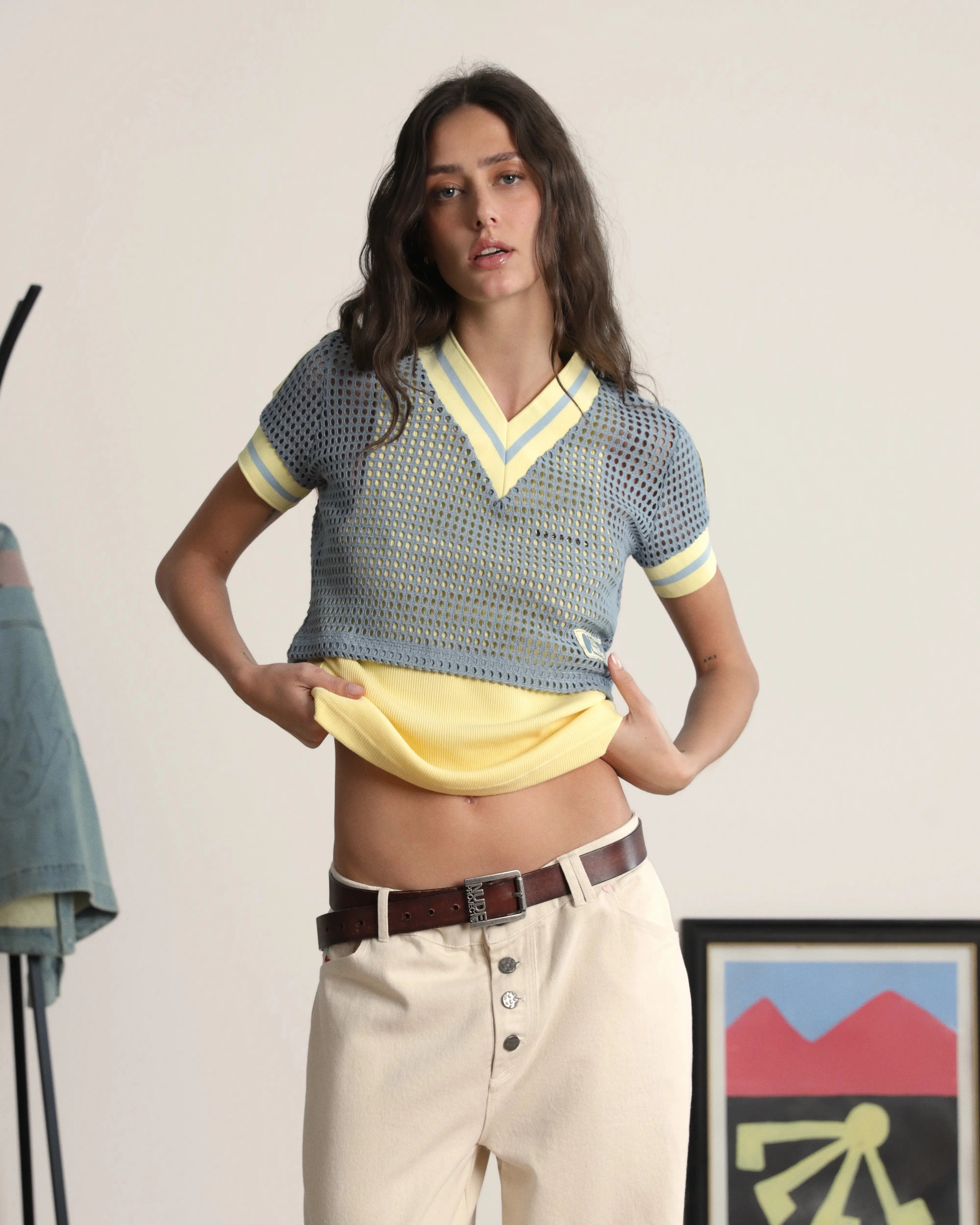 Mesh Tee Blue