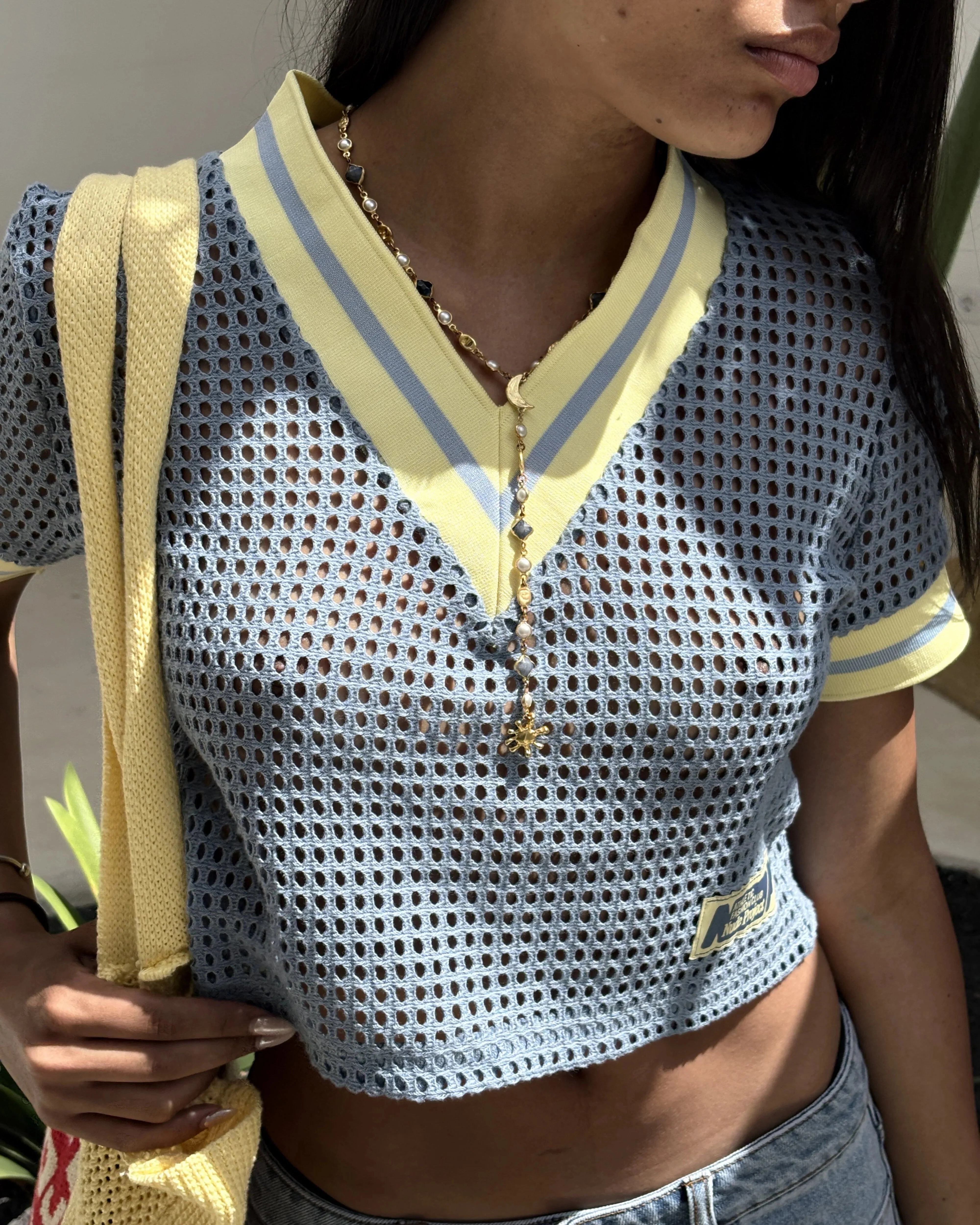 Mesh Tee Blue