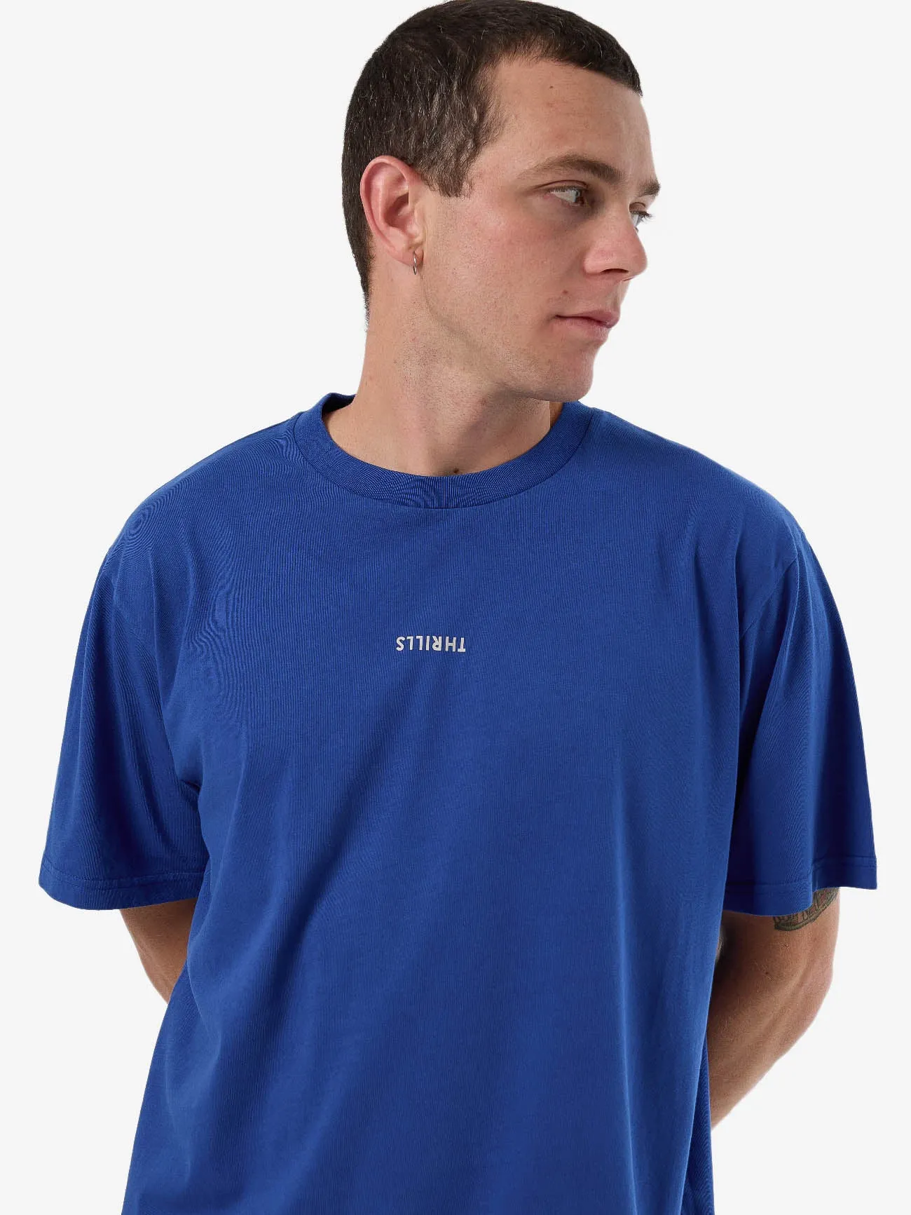 Minimal Thrills Merch Fit Tee - New Royal