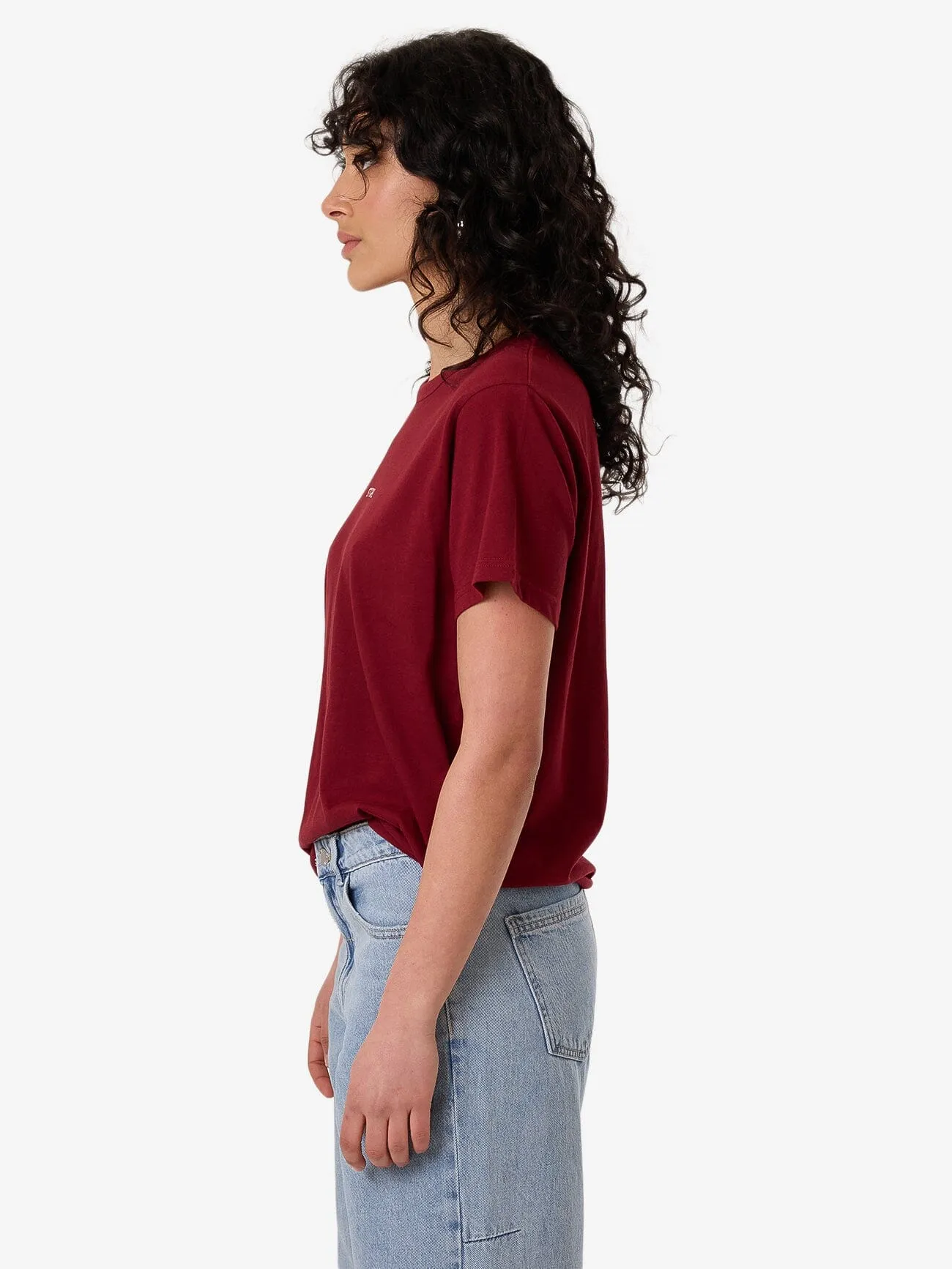 Minimal Thrills Relaxed Tee - Cabernet