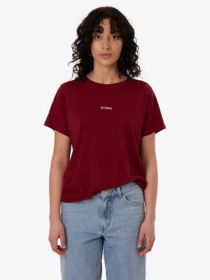 Minimal Thrills Relaxed Tee - Cabernet