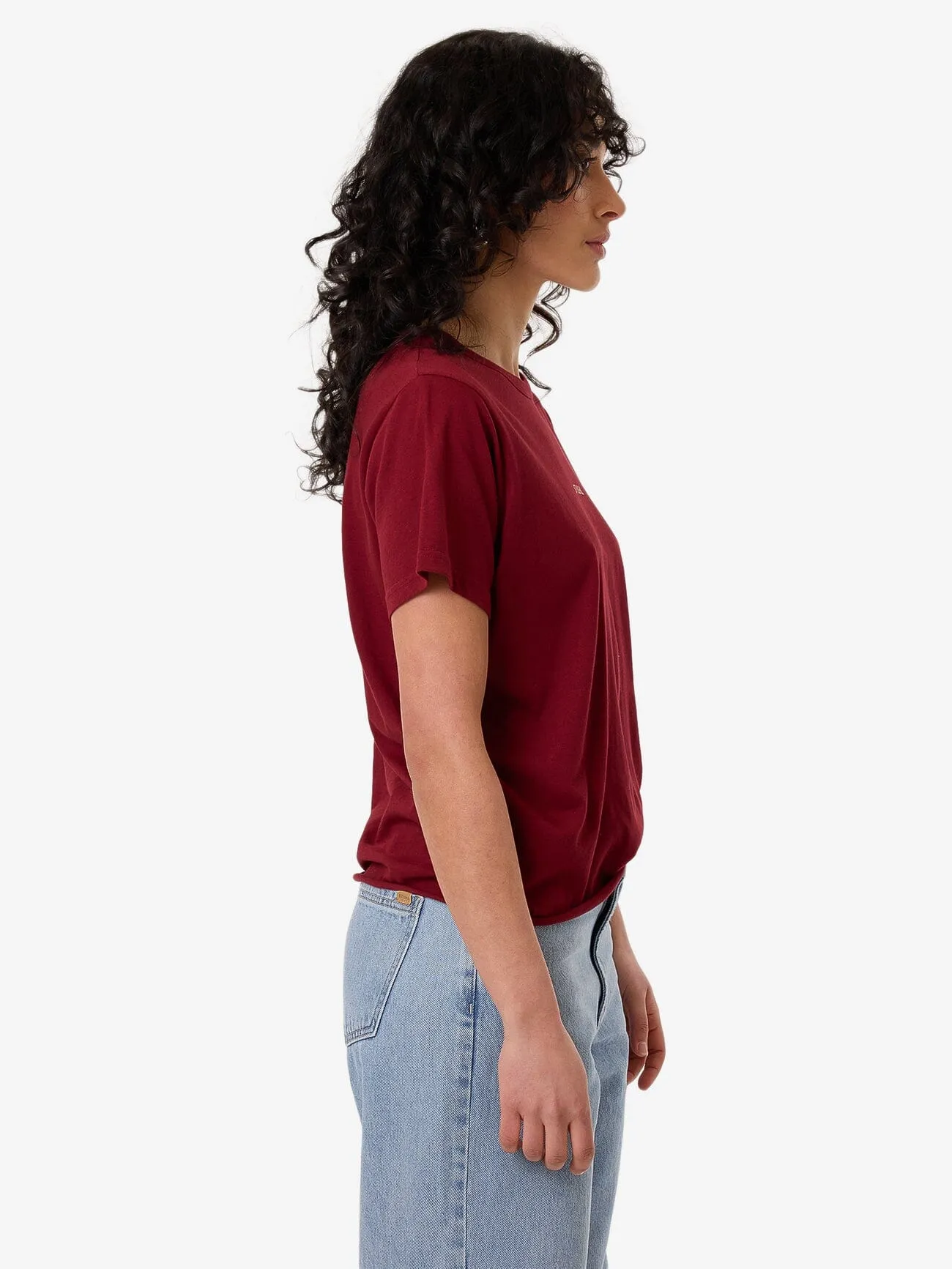 Minimal Thrills Relaxed Tee - Cabernet
