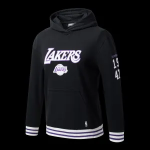 NBA WORDMARK FRONT PRINT LOOSE FIT HOODIE - Lakers