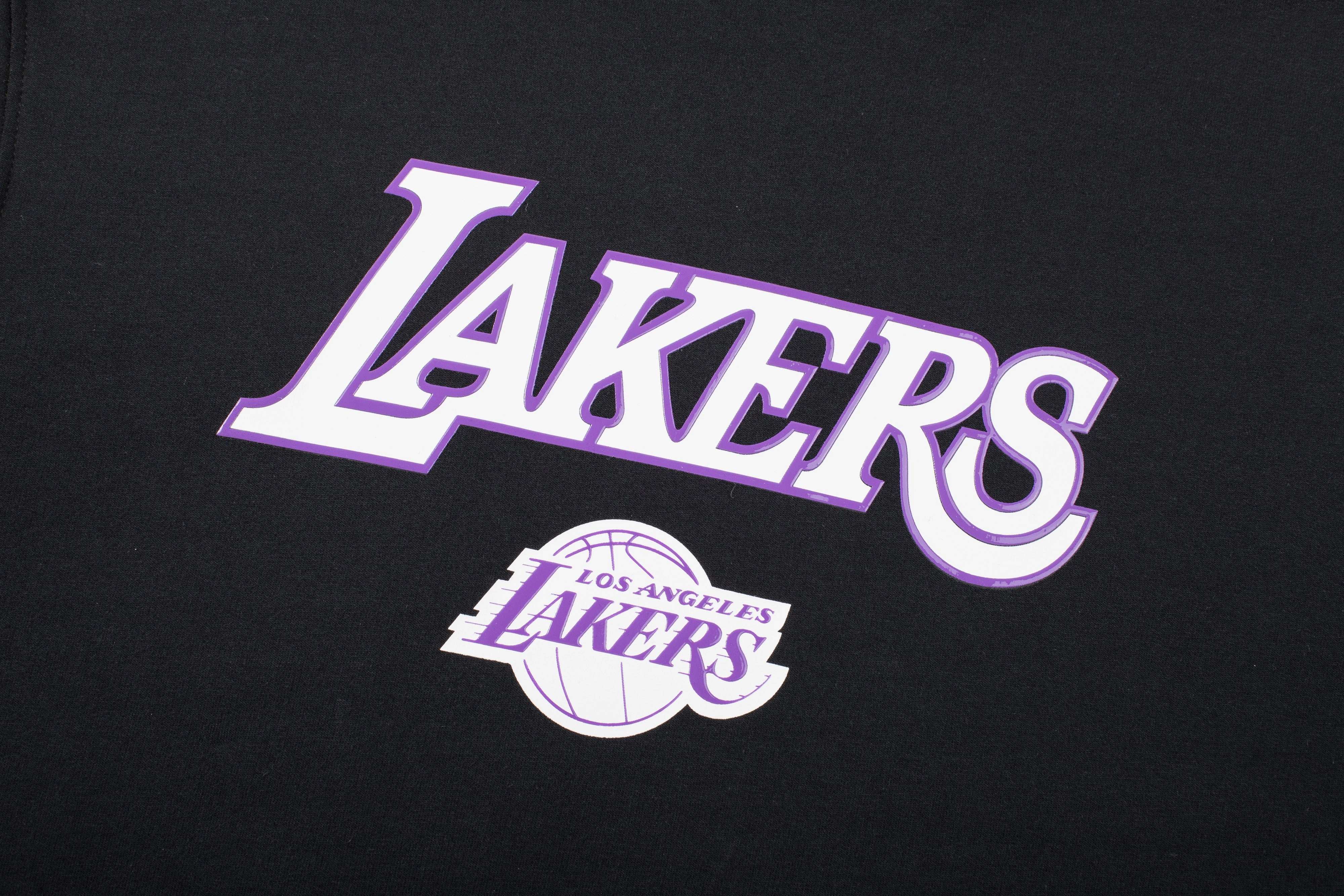 NBA WORDMARK FRONT PRINT LOOSE FIT HOODIE - Lakers