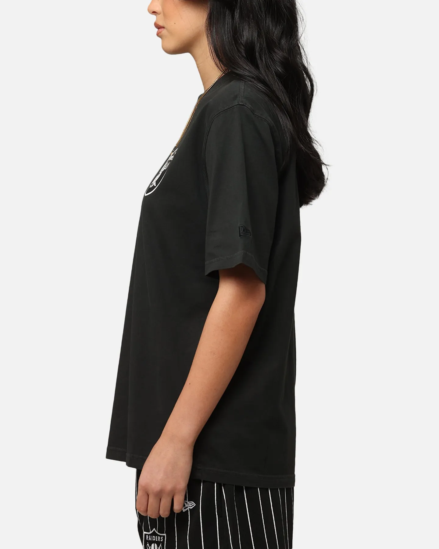 New Era Las Vegas Raiders Washed NBA T-Shirt Black