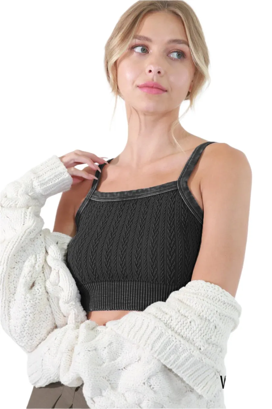 NikiBiki Vintage Cable Knit Bralette NS8190